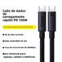 Imagem de Cabo USB-C para iPhone 16/15/Pro/Max e Macbook - Carregamento Rápido 100W