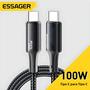 Imagem de Cabo USB-C para USB-C 100W - Carregamento Rápido PD para Xiaomi Mi11 e Samsung