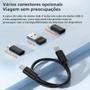 Imagem de Cabo USB-C para USB-C 60W 4 em 1 - com Suporte para Celular