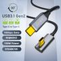 Imagem de Cabo USB-C para USB-C Chenyang - 10Gbps, 100W, 0,5m