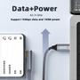 Imagem de Cabo USB-C para USB-C Chenyang - 10Gbps, 100W, 0,5m
