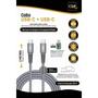Imagem de Cabo USB-C para USB-C em Nylon 2M Trançado Chumbo - I2GO PRO