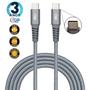 Imagem de Cabo USB-C para USB-C em Nylon 2M Trançado Chumbo - I2GO PRO