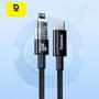 Imagem de Cabo USB-C Transparente 20W para iPhone 14/13/12/11/Pro/Max/iPad - Carregamento Rápido
