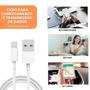 Imagem de Cabo Usb Carregador Compatível Com Iphone Kit C/ 3 Unidades Compatível Com Lightning