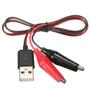 Imagem de Cabo usb com par de garras jacare