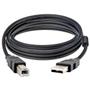 Imagem de Cabo USB de 5 Metros AM+BM para Impressoras e com Filtro contra Interferências NT 03936 Preto