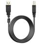 Imagem de Cabo USB de 5 Metros AM+BM para Impressoras e com Filtro contra Interferências NT 03936 Preto