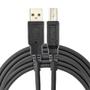 Imagem de Cabo USB de 5 Metros AM+BM para Impressoras e com Filtro contra Interferências NT 03936 Preto