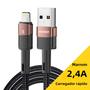 Imagem de Cabo USB de Carregamento Rápido 2.4A para iPhone - Compatível com Diversos Modelos