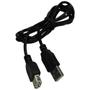 Imagem de Cabo Usb Fêmea para  Usb Macho Conectores 2.0 1,5 Metros