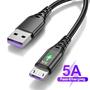 Imagem de Cabo USB Micro-USB com LED - Carregamento Rápido 5A para Huawei, Samsung, Xiaomi e Outros Android