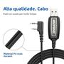Imagem de Cabo USB Multicolorido para Rádio Baofeng UV-82, UV-888S, UV-13, UV-17, UV-21, UV-18 Pro e Quansheng UV-K5/5R