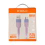 Imagem de Cabo Usb Para Micro Usb, 1M, Cb103-1, A'Gold - Roxo