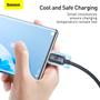Imagem de Cabo USB para USB C Baseus Crystal Shine Series 100W 1.2m Preto