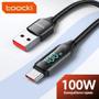 Imagem de Cabo USB Tipo C 100W - Carregamento Rápido (1m/2m) - Compatível com Huawei, Honor, Xiaomi e Samsung