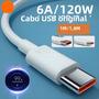 Imagem de Cabo USB Tipo C 120W Turbo para Xiaomi Mi 13/12/11/10/Poco X3/Redmi Note - Carregamento Rápido