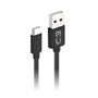 Imagem de Cabo USB Tipo C 3.1 Trançado Tecido Resistente Rápido 2 Metros C3 plus CB-C21 2A