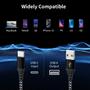 Imagem de Cabo USB tipo C Car Carplay Firsting para iPhone 16/15 Pro Max Plus (pacote com 2 e 1,8 m)