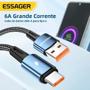 Imagem de Cabo USB Tipo C de Carga Rápida (120W/67W/6A) - Compatível com Xiaomi, Redmi, Black Shark e Essager