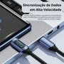 Imagem de Cabo Usb Tipo-c Usb-C Pd Carreg Rápido100w 5a Led Display 1m