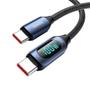 Imagem de Cabo Usb Tipo-c Usb-C Pd Carreg Rápido100w 5a Led Display 1m
