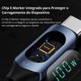 Imagem de Cabo Usb Tipo-c Usb-C Pd Carreg Rápido100w 5a Led Display 1m