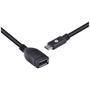 Imagem de Cabo usb tipo c x extensor usb a femea 2.0 1.8m c20uaf2