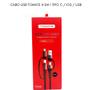 Imagem de Cabo usb tomate 4 em 1 tipo c / ios / usb tc302