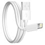 Imagem de Cabo Usb Turbo Para iPhone iPad Lightning - Cabo Branco Para Carregador 1 Metro