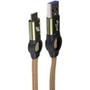 Imagem de Cabo USB Turbo TYPE C NYLON FLAT 3.0A 1M