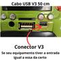 Imagem de Cabo usb v3 it-blue le-0072  carregador para caixa de som 0,5m  conectividade rápida e resistente