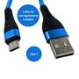 Imagem de Cabo Usb V8 Micro Usb 1 Metro Resistente e Flexivel Para Passar Musica do Celular para o Computador