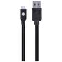 Imagem de Cabo USB X Micro USB B 2.0 5 Pinos 2 Metros Preto - MUSB-2