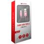 Imagem de Cabo USB X USB-C 1M 2A CB-C11PK Rosa C3 TECH