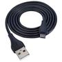 Imagem de Cabo V8 Micro USB 2.4A Turbo 1 Metro Emborrachado para Carregamento e Dados CBX-U2C14V8 Exbom Preto
