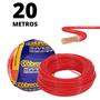 Imagem de Cabo Vermelho De 1,5mm De Cobre Fio Flexível Com 20 Metros