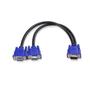 Imagem de Cabo Vga Vídeo Y Divisor 20cm Splitter Conecta 2 Monitores ( 2 TELAS IGUAIS)