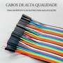 Imagem de Cabo Wire Jumper 20cm 40 Fios Macho-macho Protoboard Arduino