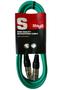 Imagem de Cabo XLR/XLR Microfone Mesa Som Stagg 3 Metros SMC3 Verde