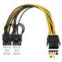 Imagem de Cabo Y Duplicador Pci Express Splitter 8 Pinos 2x (6+2) GPU VGA Mineração HWT