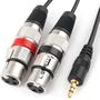 Imagem de Cabo Y P2 Stereo X Xlr Duplo (F) De 50Cm