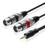 Imagem de Cabo Y P2 Stereo X Xlr Duplo (F) De 50Cm