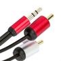 Imagem de Cabos P2 Estereo Rca Profissional - 4 Metros - Kit Com 5