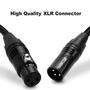 Imagem de Cabos XLR MIKIZ 15m, 2 pacotes, cabo de microfone balanceado premium