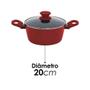 Imagem de Caçarola 20Cm Rubi Cook 8821 Unic Vermelho Vermelho S Defini