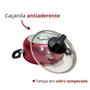 Imagem de Caçarola Antiaderente Super Teflon Com Tampa De Vidro E Saída De Vapor 1,8 Litros Com Cabo Anatômico