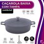 Imagem de Caçarola Baixa com Tampa 28cm Cook&chef Tradicional Elétrico Indução - Capacidade 4,6L - Mimo Style