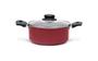 Imagem de Caçarola Com Tampa Brinox Ruby Antiaderente 1,9 Litros Ø 18 cm Vermelho