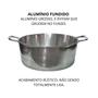Imagem de Caçarola de Alumínio Fundido N55 com Tampa - Aluminio Jr